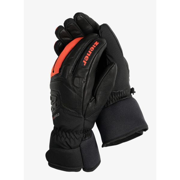 Rękawiczki narciarskie Ziener Glyxus AS. Czarne rękawiczki damskie Ziener, na zimę, bez wzorów, sportowe. Za 289.99 zł.