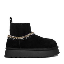 Śniegowce Badura. Czarne śniegowce i trapery damskie Badura. Za 279.99 zł.