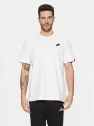 Adidas Koszulka techniczna Copa Signature Graphic JJ1420 Biały Regular Fit. Białe koszulki sportowe męskie Adidas, l, bez wzorów, z bawełny, bez kołnierzyka, bez ramiączek, do piłki nożnej. Za 99.99 zł.