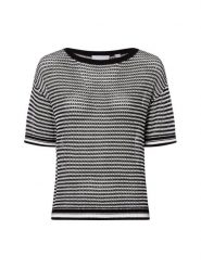 Comma casual identity koszulka z dzianiny Kobiety Bawełna czarny, 42. Czarne t-shirty damskie comma casual identity, bez wzorów, z bawełny, casualowe, bez kołnierzyka. Za 229.95 zł.
