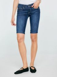 Szorty damskie jeansowe granatowe gianna 433. Niebieskie szorty damskie Big Star, na lato, bez wzorów, z jeansu, eleganckie, z obniżonym stanem. W wyprzedaży za 29.99 zł.