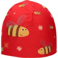 Dwuwarstwowa czapka Micro Double kid bee. Czerwone czapki dla dzieci LUM. Za 52.44 zł.