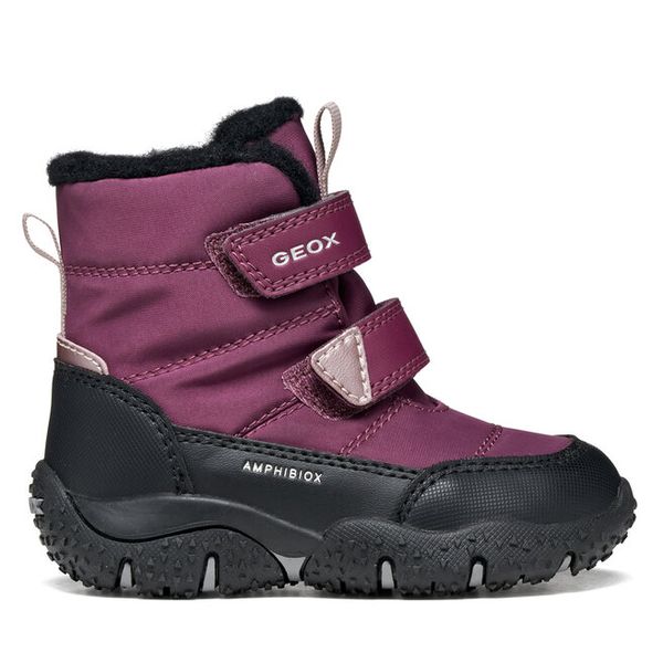 Śniegowce Geox. Fioletowe śniegowce dziewczęce Geox, bez zapięcia. Za 319.99 zł.