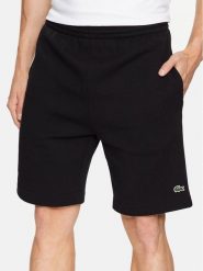 Lacoste Szorty sportowe GH9627 Czarny Regular Fit. Czarne krótkie spodenki sportowe męskie Lacoste, m, bez wzorów, z bawełny. Za 369.99 zł.