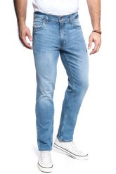 Mustang Washington Męskie Spodnie Jeansowe 1011343 5000 202, W38 L32. Niebieskie spodnie materiałowe męskie Mustang, l, bez wzorów, z bawełny, klasyczne. Za 229.99 zł.