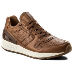 Sneakersy POLO RALPH LAUREN - Train100 809674774005 Polo Tan. Brązowe półbuty na co dzień męskie Polo Ralph Lauren, z materiału, bez zapięcia. W wyprzedaży za 399.00 zł.