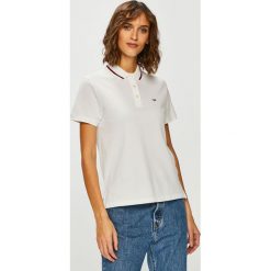 Tommy Jeans - Top. Szare topy damskie Tommy Jeans, z bawełny, z krótkim rękawem. Za 269.90 zł.
