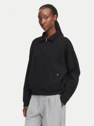Beverly Hills Polo Club Bluza L6603T-HR Czarny Relaxed Fit. Czarne bluzy damskie Beverly Hills Polo Club, l, bez wzorów, z bawełny, bez kaptura. Za 289.99 zł.