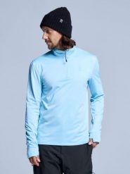 Bluza narciarska - Męska - Arctic 2.0 - Ice Blue. Niebieskie bluzy męskie POEDERBAAS, na zimę, m, bez wzorów, z elastanu, bez kaptura. Za 177.72 zł.