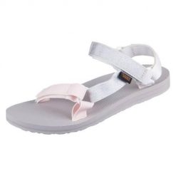 Buty do chodzenia damskie Teva Original Universal. Szare sandały damskie Teva, bez wzorów, z materiału, bez obcasa, bez zapięcia. Za 509.00 zł.