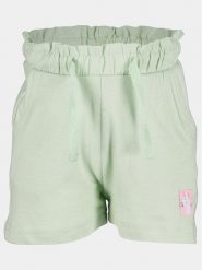 Blue Seven Szorty materiałowe 913612 X Zielony Regular Fit. Zielone spodenki dla dziewczynek Blue Seven, bez wzorów, z bawełny. Za 19.99 zł.