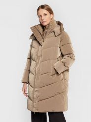 Calvin Klein Płaszcz zimowy Modern K20K204690 Beżowy Regular Fit. Brązowe płaszcze damskie Calvin Klein, na zimę, xxs, bez wzorów, z syntetyku, bez kaptura. Za 909.99 zł.