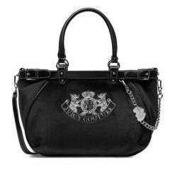 Torebka Juicy Couture. Czarne torebki do ręki damskie Juicy Couture, bez wzorów, klasyczne, bez dodatków. Za 449.99 zł.