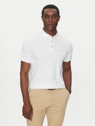 Michael Kors Polo CB95FGVC93 Biały Regular Fit. Białe koszulki polo męskie Michael Kors, m, bez wzorów, z bawełny, bez ramiączek. Za 289.99 zł.