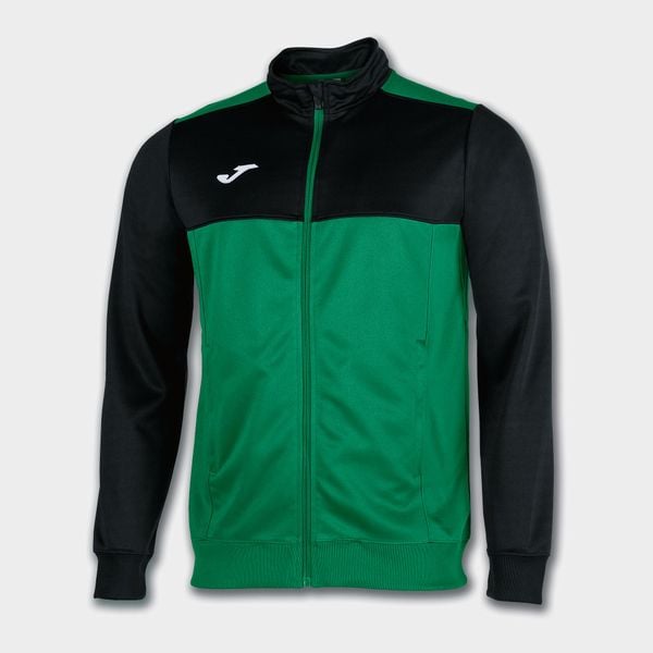 Bluza do piłki nożnej męska Joma Winner. Zielone bluzy sportowe męskie Joma, m, bez wzorów, bez kaptura, do piłki nożnej. W wyprzedaży za 134.90 zł.