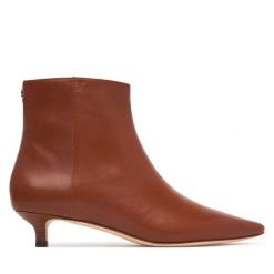 Botki LAUREN RALPH LAUREN. Brązowe botki damskie Lauren Ralph Lauren, bez obcasa, na szpilce, bez zapięcia. Za 949.99 zł.