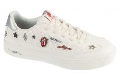 Buty sportowe Sneakersy damskie, Arch Fit Arcade - Rolling Stones. Białe obuwie sportowe damskie Skechers, bez wzorów, z materiału, trekkingowe. Za 379.99 zł.
