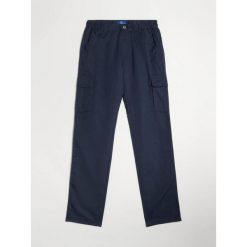 Spodnie cargo męskie TBS Fuppacot. Niebieskie spodnie materiałowe męskie TBS, m, bez wzorów. Za 349.00 zł.