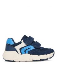 Geox Sneakersy B Flexyper Mini Boy B656GC 01422 CF44D S Granatowy. Niebieskie buty sportowe chłopięce Geox, bez wzorów, ze skóry, bez zapięcia. Za 269.99 zł.