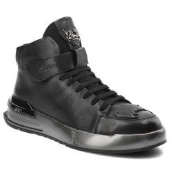 Czarne Sneakersy John Doubare Męskie Skórzane Buty. Czarne półbuty na co dzień męskie John Doubare, ze skóry, bez zapięcia. Za 662.99 zł.