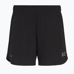 Spodenki męskie EA7 Emporio Armani Vigor7. Czarne krótkie spodenki sportowe męskie EA7 Emporio Armani, l, bez wzorów, z elastanu. Za 373.05 zł.