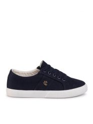 Lauren Ralph Lauren Tenisówki Janson II 802804598002 Granatowy. Niebieskie trampki i tenisówki damskie Lauren Ralph Lauren, bez wzorów, z materiału, bez zapięcia. Za 269.99 zł.