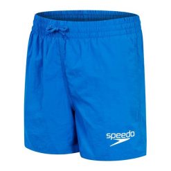 Spodenki szorty dla dzieci Speedo Essential. Niebieskie kąpielówki dla chłopców Speedo, bez wzorów, z poliesteru. Za 64.05 zł.
