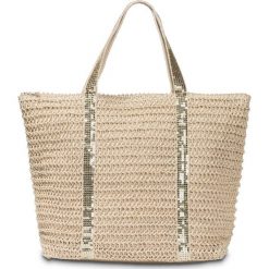Torba plażowa shopper bonprix beżowo-złoty kolor. Brązowe torebki shopper damskie bonprix. Za 69.99 zł.