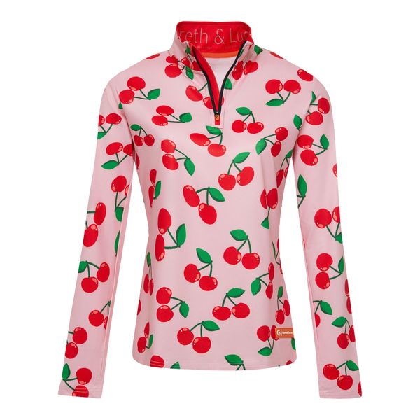 Bluza narciarska Damska Gareth & Lucas The One Hundred and Eight. Czerwone bluzy damskie GARETH & LUCAS, na zimę, bez wzorów, z elastanu, bez kaptura. Za 229.99 zł.