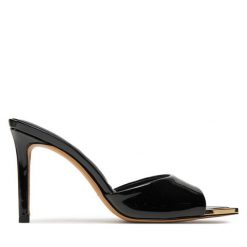 Klapki Aldo. Czarne klapki damskie Aldo, bez wzorów, bez obcasa. Za 379.99 zł.