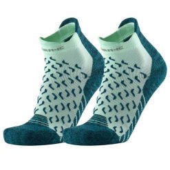 Skarpety trekking kobieta Therm-ic Outdoor UltraCool Ankle Lady wysokosc kostki. Zielone skarpety damskie THERM-IC, bez wzorów, z materiału. Za 73.00 zł.