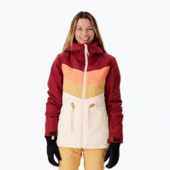 Kurtka snowboardowa damska Rip Curl Rider Betty. Brązowe kurtki snowboardowe damskie Rip Curl, l, bez wzorów, bez kaptura, narciarskie. Za 479.99 zł.