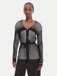 Liu Jo Sport Kardigan TA6116 MS55N Czarny Regular Fit. Czarne kardigany damskie Liu Jo Sport, m, bez wzorów, z syntetyku, sportowe. Za 709.99 zł.