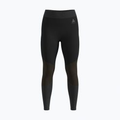 Spodnie termoaktywne damskie ODLO Fundamentals Performance Warm Bl Bottom Long. Czarne spodnie materiałowe damskie Odlo, bez wzorów, narciarskie. Za 169.99 zł.