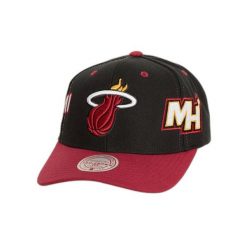 Czapka z daszkiem Mitchell & Ness Overbite Pro Miami Heat. Czarne czapki i kapelusze męskie Mitchell & Ness, bez wzorów, eleganckie. Za 221.00 zł.