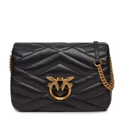 Torebka PINKO. Czarne listonoszki damskie Pinko, bez wzorów, bez dodatków. Za 1,199.00 zł.