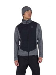 Bluza Rossignol męska Classique Hybrid Clim FZ szara. Szare bluzy męskie Rossignol, na jesień, m, bez wzorów, z elastanu, bez kaptura. Za 449.99 zł.