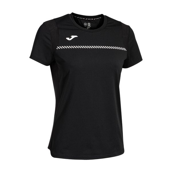 Koszulka tenisowa damska Joma Smash. Czarne koszulki sportowe damskie Joma, xl, bez wzorów, sportowe, bez kołnierzyka. Za 79.99 zł.