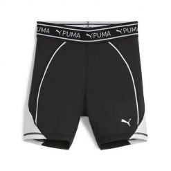 Spodenki treningowe damskie Puma Train Strong. Czarne spodnie dresowe damskie Puma, m, bez wzorów, z dresówki, casualowe. Za 263.00 zł.