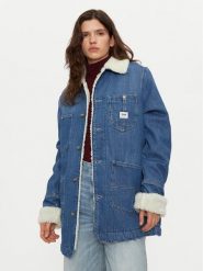 Lee Kurtka jeansowa Chore 112355111 Niebieski Relaxed Fit. Niebieskie kurtki damskie Lee, xs, bez wzorów, z bawełny, bez kaptura. Za 419.99 zł.