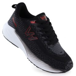 Półbuty sportowe męskie lekkie czarne Vanhorn YW27308BK2. Czarne półbuty na co dzień męskie Vanhorn, z tkaniny, sportowe, bez zapięcia. Za 149.99 zł.