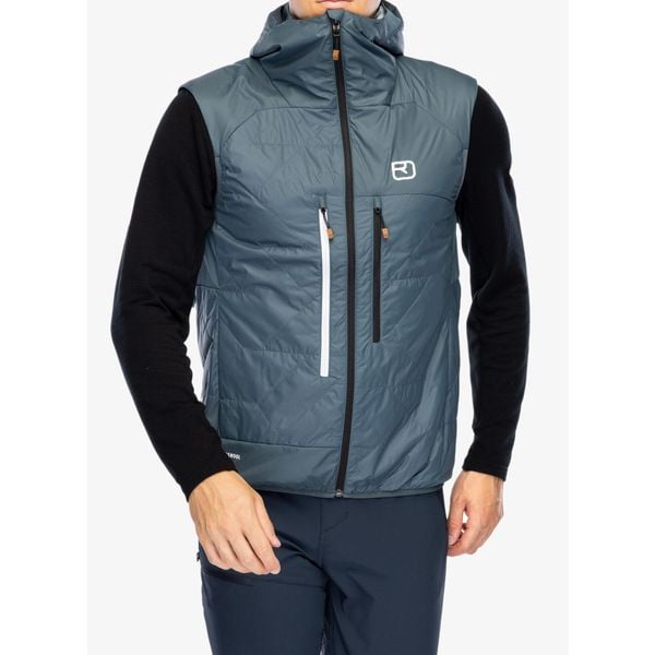 Kamizelka ocieplana męska Ortovox Swisswool Piz Boe Vest. Zielone kurtki męskie ORTOVOX, na zimę, m, bez wzorów, sportowe, bez kaptura. Za 1,080.99 zł.