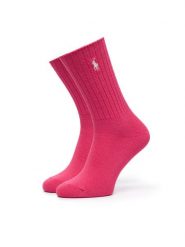 Polo Ralph Lauren Skarpety długie 455P10242019 Różowy. Czerwone skarpety damskie Polo Ralph Lauren, bez wzorów, z bawełny. Za 89.99 zł.