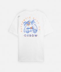 Koszulka Oxbow Cruiser White. Białe koszulki sportowe męskie Oxbow, xl, bez wzorów, z jeansu, bez kołnierzyka, bez ramiączek. Za 148.01 zł.