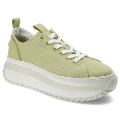 Zielone Sneakersy Tamaris Modne Obuwie Damskie. Zielone półbuty damskie Tamaris, na lato, bez wzorów, klasyczne, bez obcasa, na platformie, bez zapięcia. Za 288.99 zł.