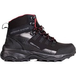 Wygodne buty trekkingowe damskie z wysoką cholewką DK czarne. Czarne trekkingi damskie przed kolano. Za 227.37 zł.