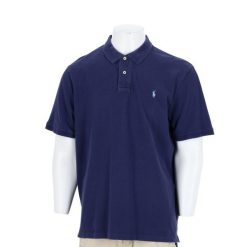 Polo Ralph Lauren koszulka męska z krótkim rękawem. Niebieskie koszulki polo męskie Ralph Lauren, l, bez wzorów, casualowe, bez ramiączek. Za 127.76 zł.