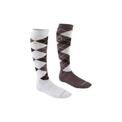 Skarpety jeździeckie. Szare skarpety męskie FOUGANZA. Za 39.99 zł.