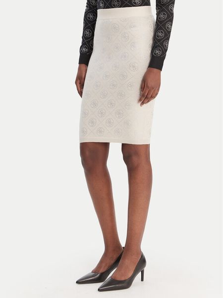 Guess Spódnica mini W6RD0O Z3JD2 Beżowy Regular Fit. Brązowe spódnice damskie Guess, s, z aplikacjami, z syntetyku, mini. Za 292.99 zł.