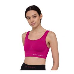 Damski crop top do ćwiczeń Brubeck GYM. Czerwone obuwie sportowe damskie Brubeck, bez wzorów, z elastanu, na fitness i siłownię. Za 149.99 zł.